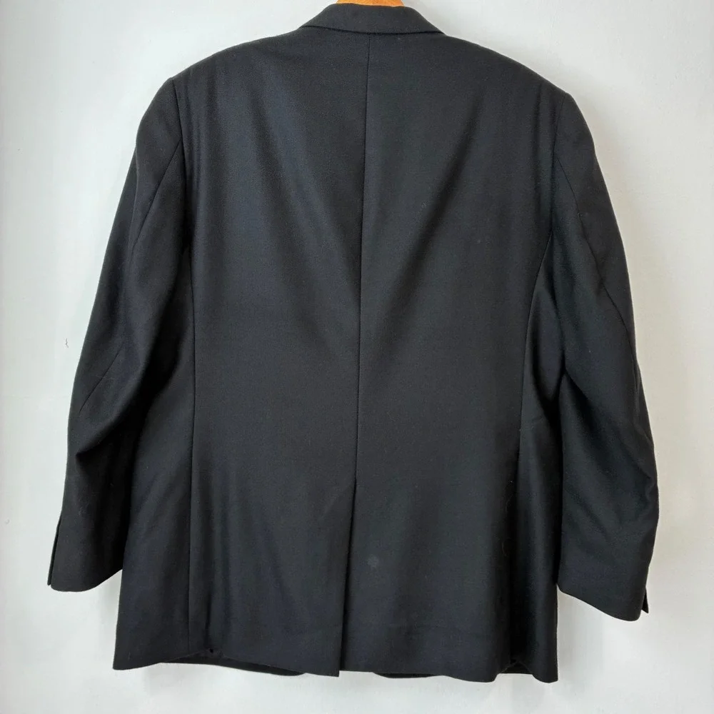 JOS. A. BANK‎ Signature Collection Mens Black Wool Cashmere Blazer Jacket 44R